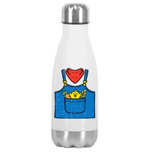 Farmer Costume Halloween Simple Cute Farm Women Men Stainless Steel Insulated Water Bottle