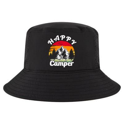 Funny Camping Hiking Lover Present Happy Camper Gift Cool Comfort Performance Bucket Hat