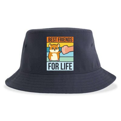 Funny Cute Hamster Gifts Face Best Friends For Life Sustainable Bucket Hat