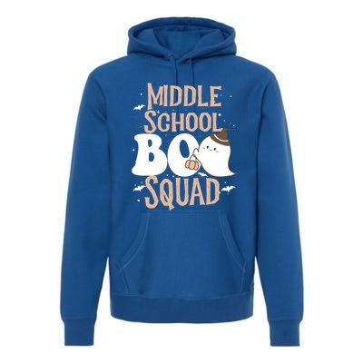 Funny Cute Halloween Middle School Boo Squad Costume Teacher Gift Premium Hoodie