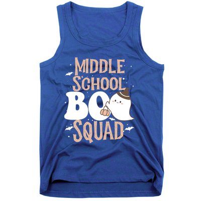 Funny Cute Halloween Middle School Boo Squad Costume Teacher Gift Tank Top