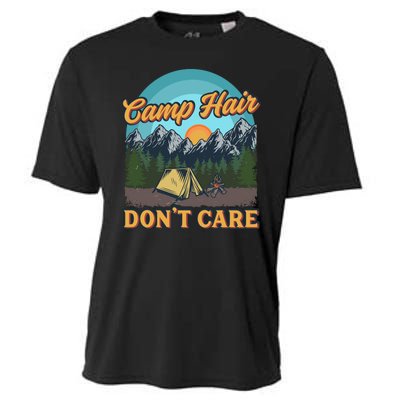 Funny Camp Hair Don't Care Cooling Performance Crew T-Shirt