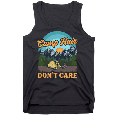 Funny Camp Hair Don't Care Tank Top