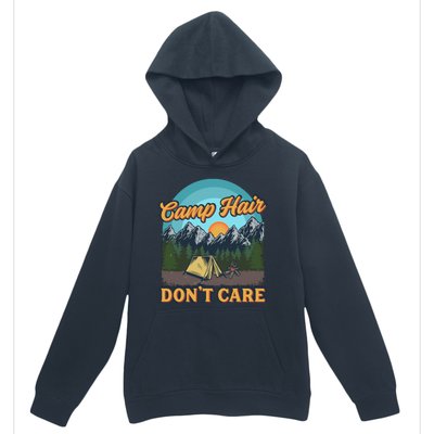 Funny Camp Hair Don't Care Urban Pullover Hoodie