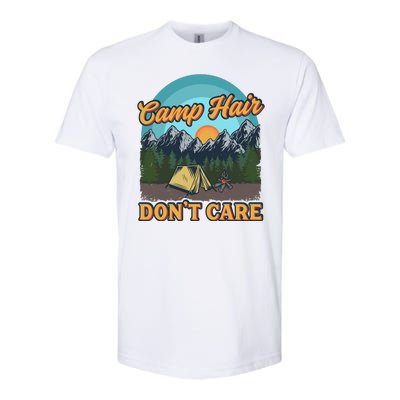 Funny Camp Hair Don't Care Softstyle CVC T-Shirt