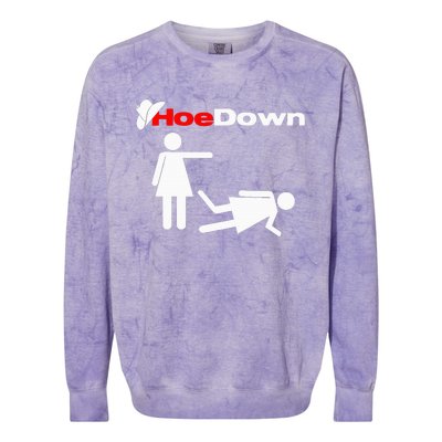 Funny Country Hoe Down Colorblast Crewneck Sweatshirt