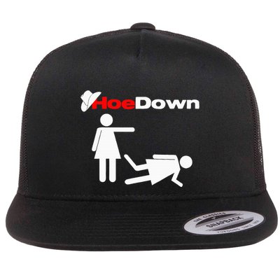 Funny Country Hoe Down Flat Bill Trucker Hat