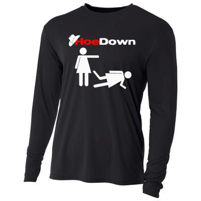 Funny Country Hoe Down Cooling Performance Long Sleeve Crew