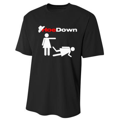 Funny Country Hoe Down Performance Sprint T-Shirt