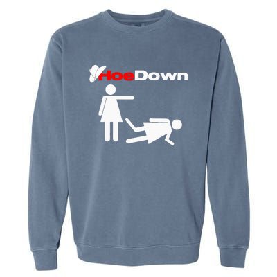 Funny Country Hoe Down Garment-Dyed Sweatshirt