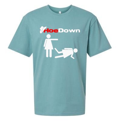 Funny Country Hoe Down Sueded Cloud Jersey T-Shirt