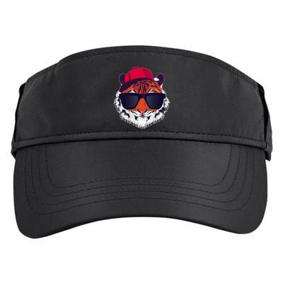 Funny Cool Hipster Tiger Sunglass Adult Drive Performance Visor