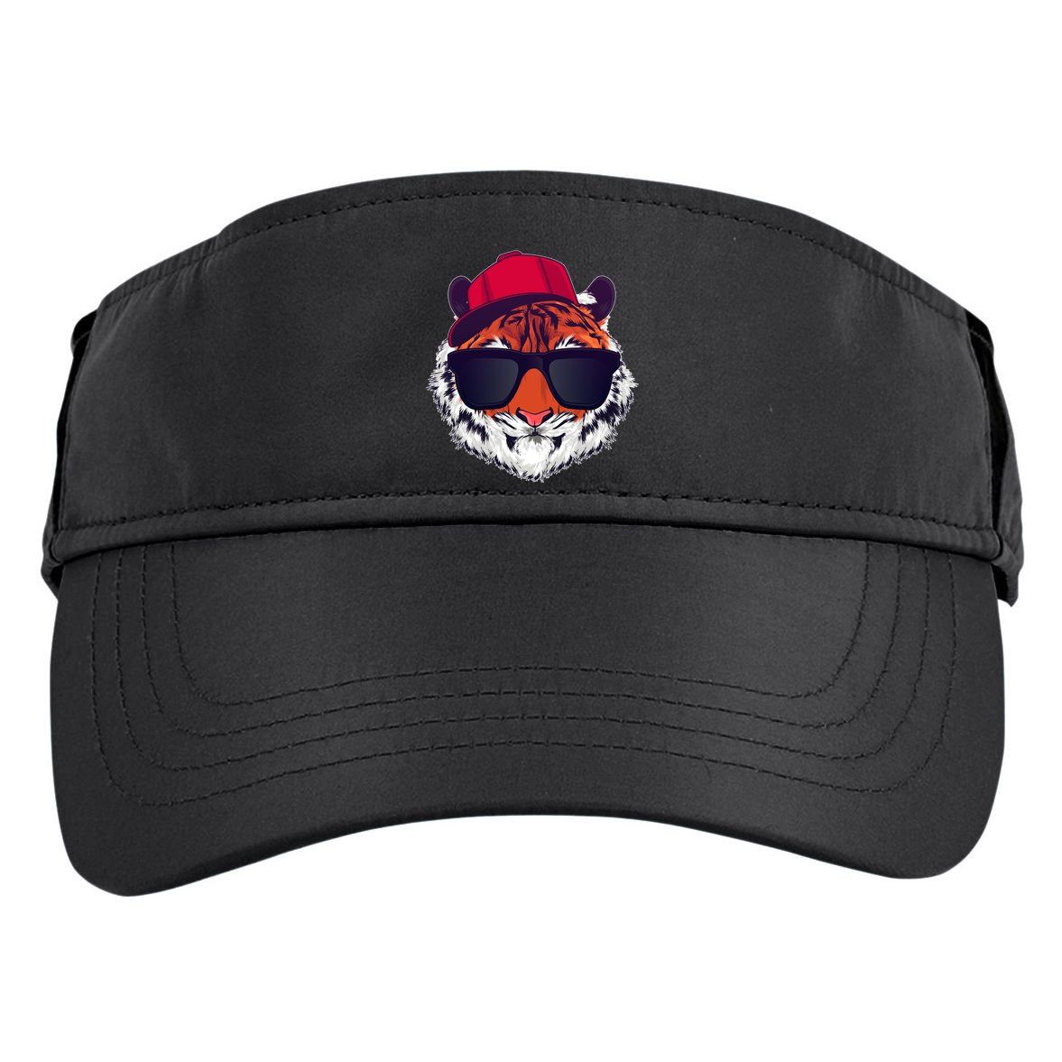 Funny Cool Hipster Tiger Sunglass Adult Drive Performance Visor