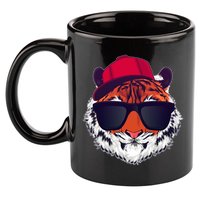 Funny Cool Hipster Tiger Sunglass 11oz C Handle Ceramic Mug