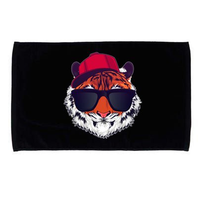 Funny Cool Hipster Tiger Sunglass Microfiber Hand Towel