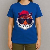 Funny Cool Hipster Tiger Sunglass T-Shirt