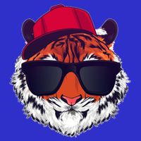 Funny Cool Hipster Tiger Sunglass T-Shirt