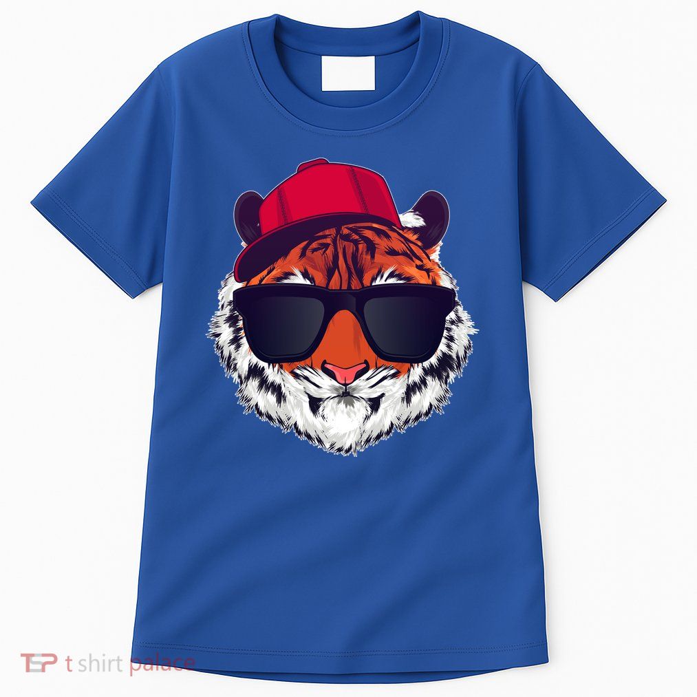 Funny Cool Hipster Tiger Sunglass Tall T-Shirt