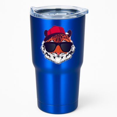 Funny Cool Hipster Tiger Sunglass Tumbler