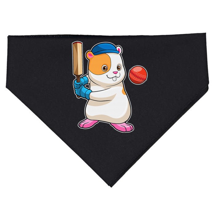 Funny Cute Hamster Cricket Bat Sports Gift USA-Made Doggie Bandana