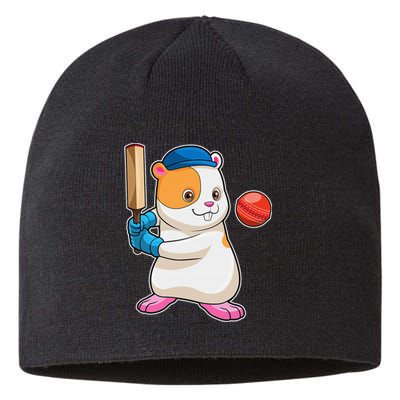 Funny Cute Hamster Cricket Bat Sports Gift Sustainable Beanie