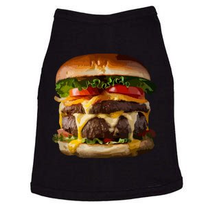 Funny Cheeseburger Hamburger Meet Eater Foodie Design Doggie Tank