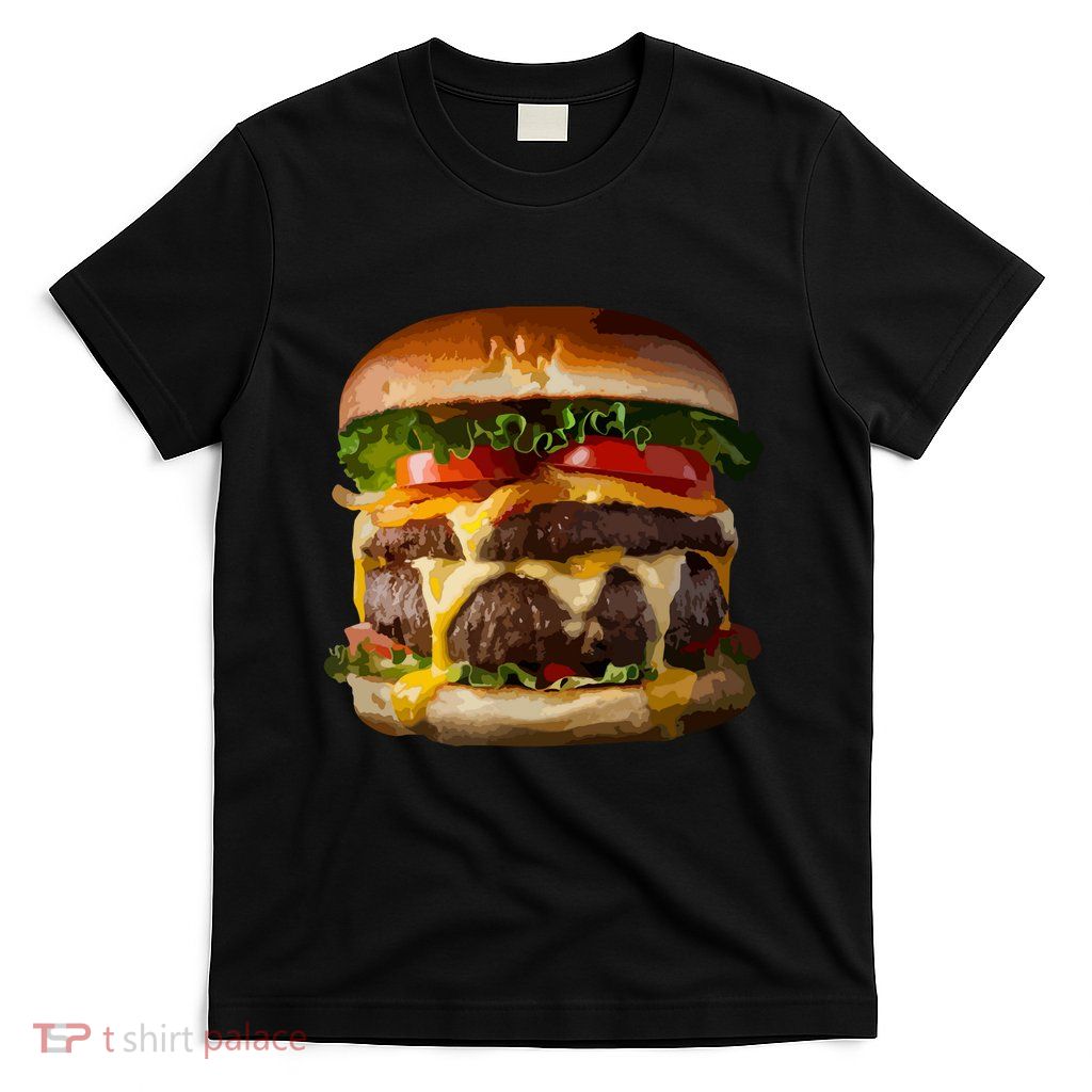 Funny Cheeseburger Hamburger Meet Eater Foodie Design T-Shirt