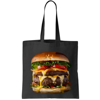 Funny Cheeseburger Hamburger Meet Eater Foodie Design Bag