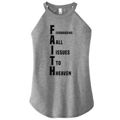 Funny Christian Humor Faith Jesus God Women’s Perfect Tri Rocker Tank