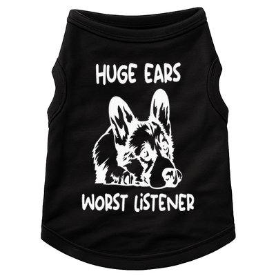 funny corgi huge ears worst listener Doggie Tank