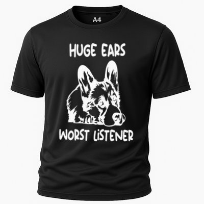 funny corgi huge ears worst listener Performance Shirt