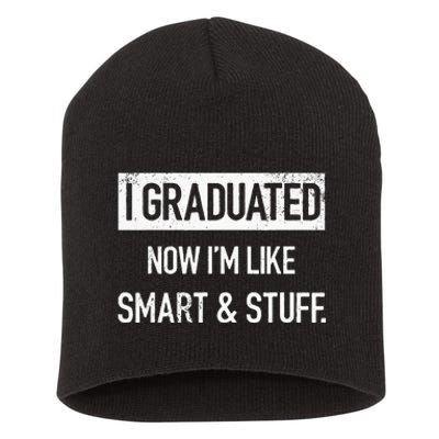 Funny College High School Graduation Senior Short Acrylic Beanie