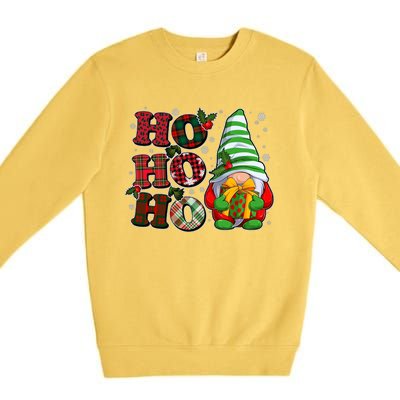 Funny Christmas Ho Ho Ho Gnome Premium Crewneck Sweatshirt