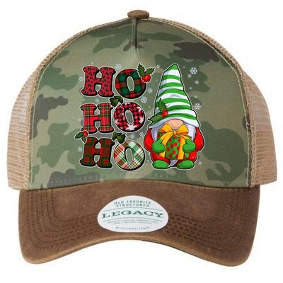 Funny Christmas Ho Ho Ho Gnome Legacy Tie Dye Trucker Hat