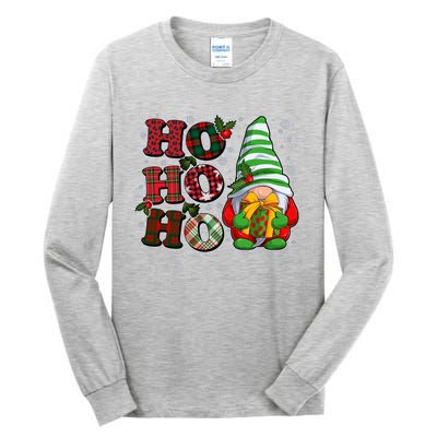 Funny Christmas Ho Ho Ho Gnome Tall Long Sleeve T-Shirt