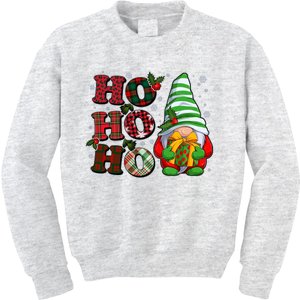 Funny Christmas Ho Ho Ho Gnome Kids Sweatshirt