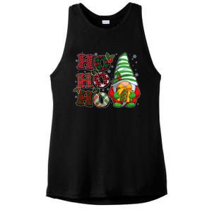 Funny Christmas Ho Ho Ho Gnome Ladies PosiCharge Tri-Blend Wicking Tank