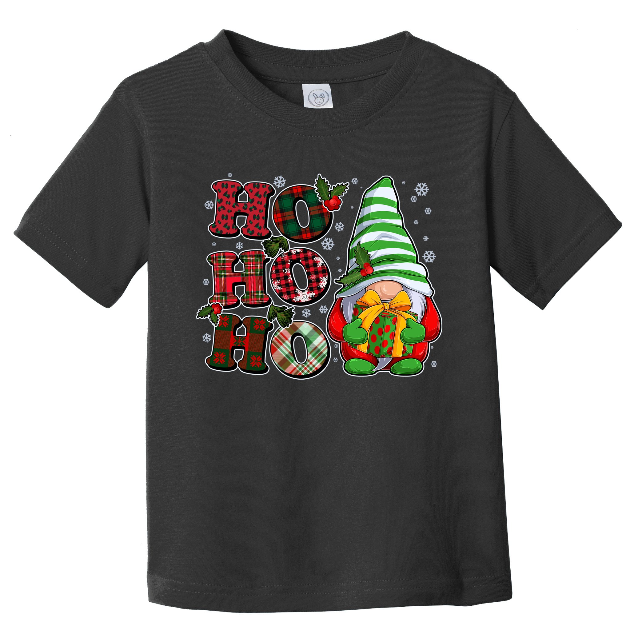 Funny Christmas Ho Ho Ho Gnome Toddler T-Shirt