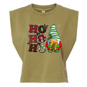 Funny Christmas Ho Ho Ho Gnome Garment-Dyed Women's Muscle Tee