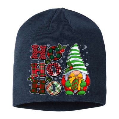 Funny Christmas Ho Ho Ho Gnome Sustainable Beanie