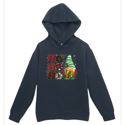 Funny Christmas Ho Ho Ho Gnome Urban Pullover Hoodie