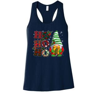 Funny Christmas Ho Ho Ho Gnome Women's Racerback Tank