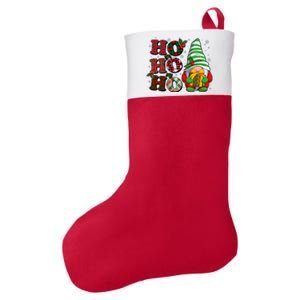 Funny Christmas Ho Ho Ho Gnome Felt Holiday Christmas Stocking