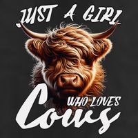 Funny Cute Highland Cow Just A Girl Who Loves Cows Beanie