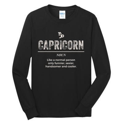 Funny Capricorn Horoscope Definition for Astrologers Tall Long Sleeve T-Shirt