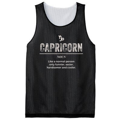 Funny Capricorn Horoscope Definition for Astrologers Mesh Reversible Basketball Jersey Tank