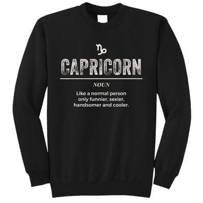 Funny Capricorn Horoscope Definition for Astrologers Tall Sweatshirt