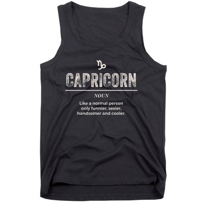 Funny Capricorn Horoscope Definition for Astrologers Tank Top