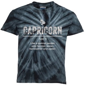 Funny Capricorn Horoscope Definition for Astrologers Kids Tie-Dye T-Shirt