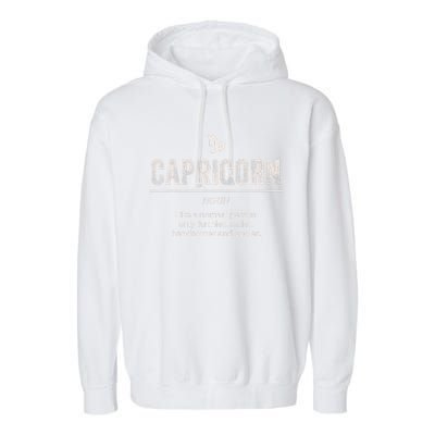 Funny Capricorn Horoscope Definition for Astrologers Garment-Dyed Fleece Hoodie